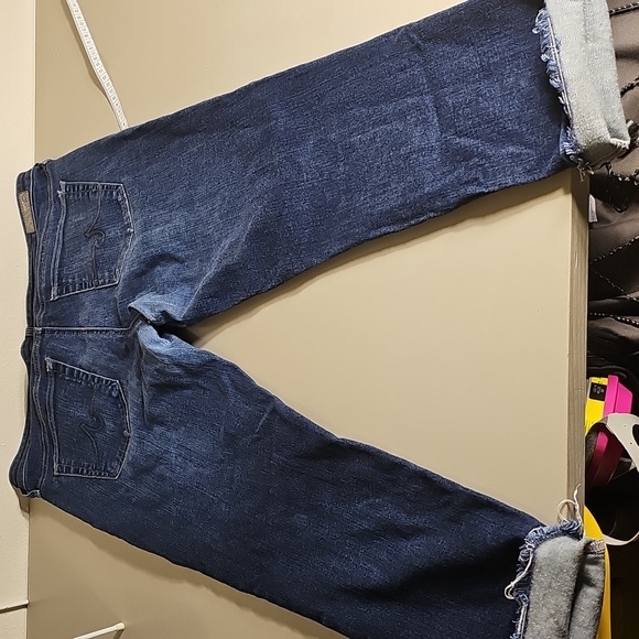 Womens Adriano Goldschmied "The Stilt" Cigarette Skinny Jean Cutoffs 32R - Picture 4 of 7